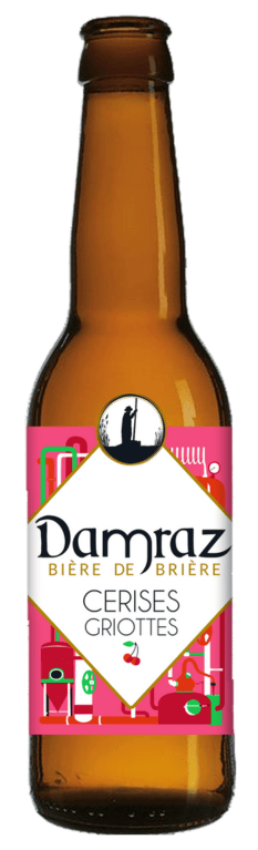 Image détourée d'une bière Damraz Cerises griottes.