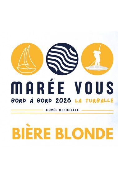Étiquette personnalisée Marée Vous, Bord à Bord 2026 à La Turballe.